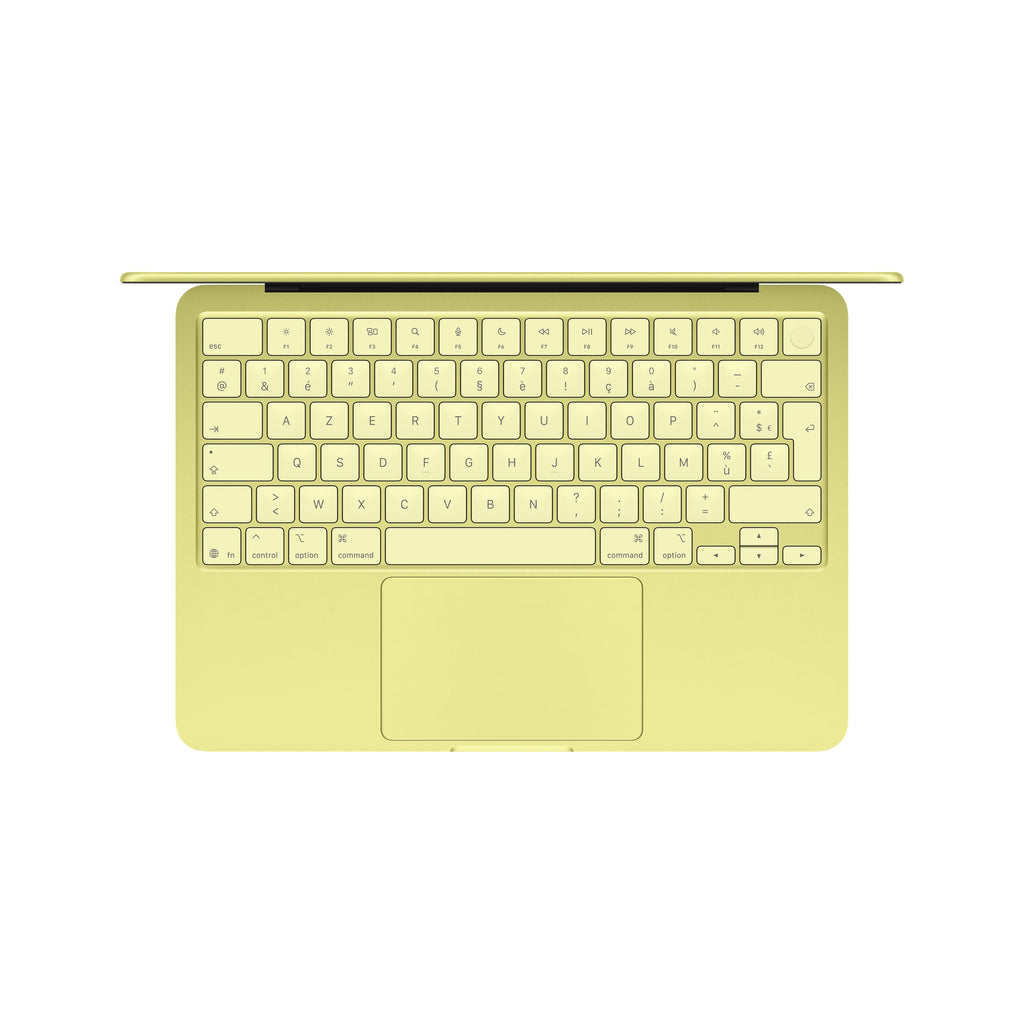 MacBook Neo 13 pouces: Puce Apple A18 Pro avec CPU 6 cœurs et GPU 5 cœurs, Magic Keyboard avec Touch ID, 512 Go SSD - Jaune agru