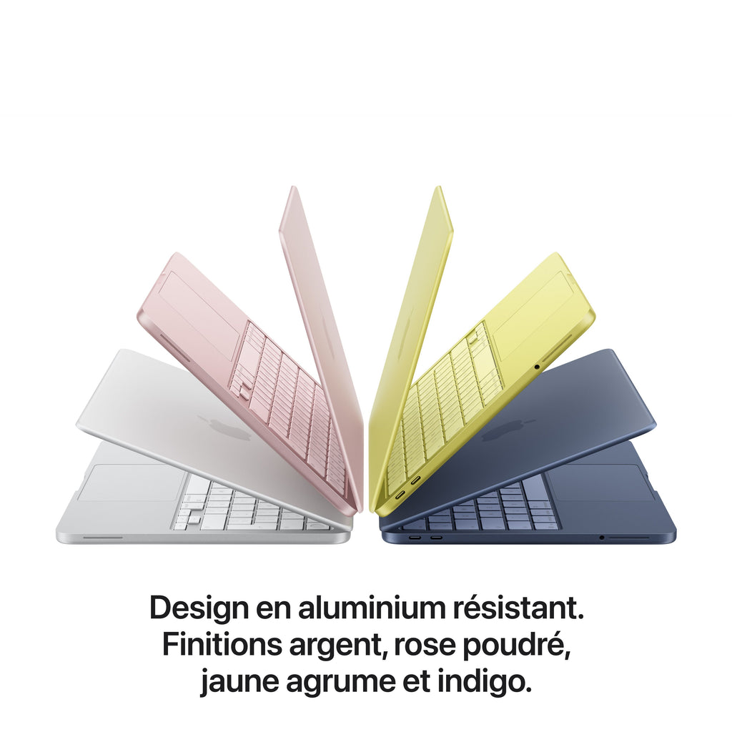 MacBook Neo 13 pouces: Puce Apple A18 Pro avec CPU 6 cœurs et GPU 5 cœurs, Magic Keyboard avec Touch ID, 512 Go SSD - Jaune agru