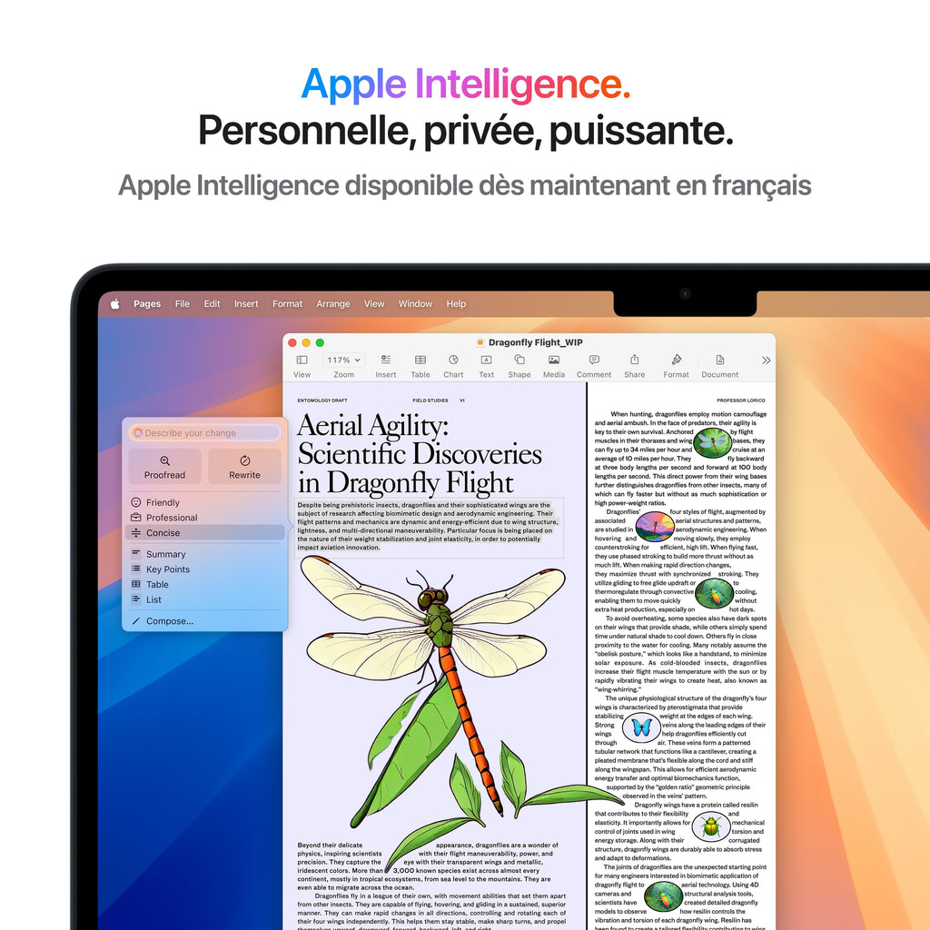 MacBook Air 13 pouces: Puce Apple M4 avec CPU 10 cœurs et GPU 10 cœurs, 512 Go SSD - Argent