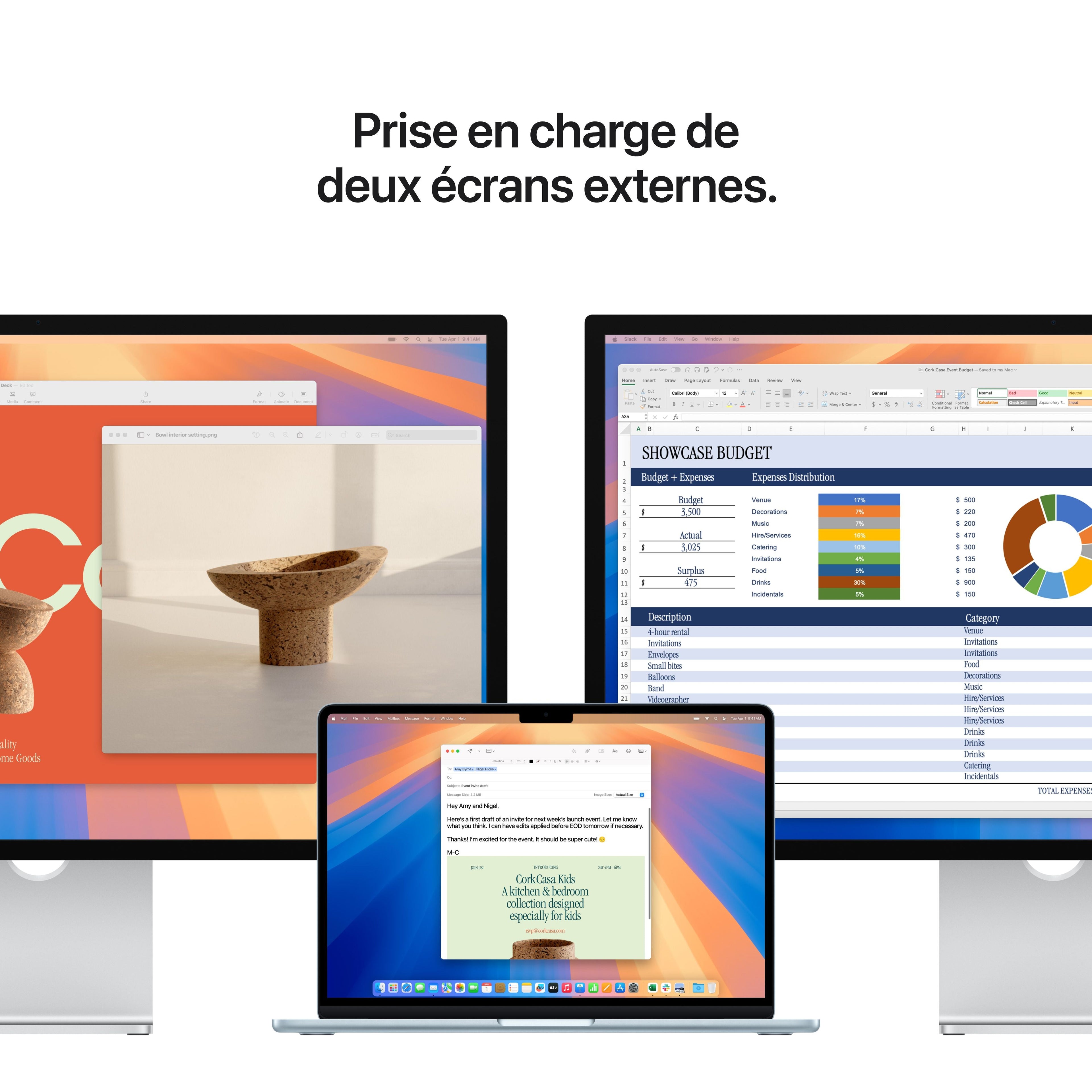 MacBook Air 13 pouces: Puce Apple M4 avec CPU 10 cœurs et GPU 10 cœurs, 512 Go SSD - Argent